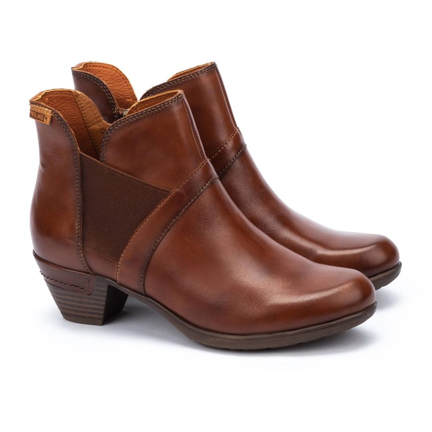 Women's Pikolinos ROTTERDAM Ankle Boots Brown | NZ X5908QA